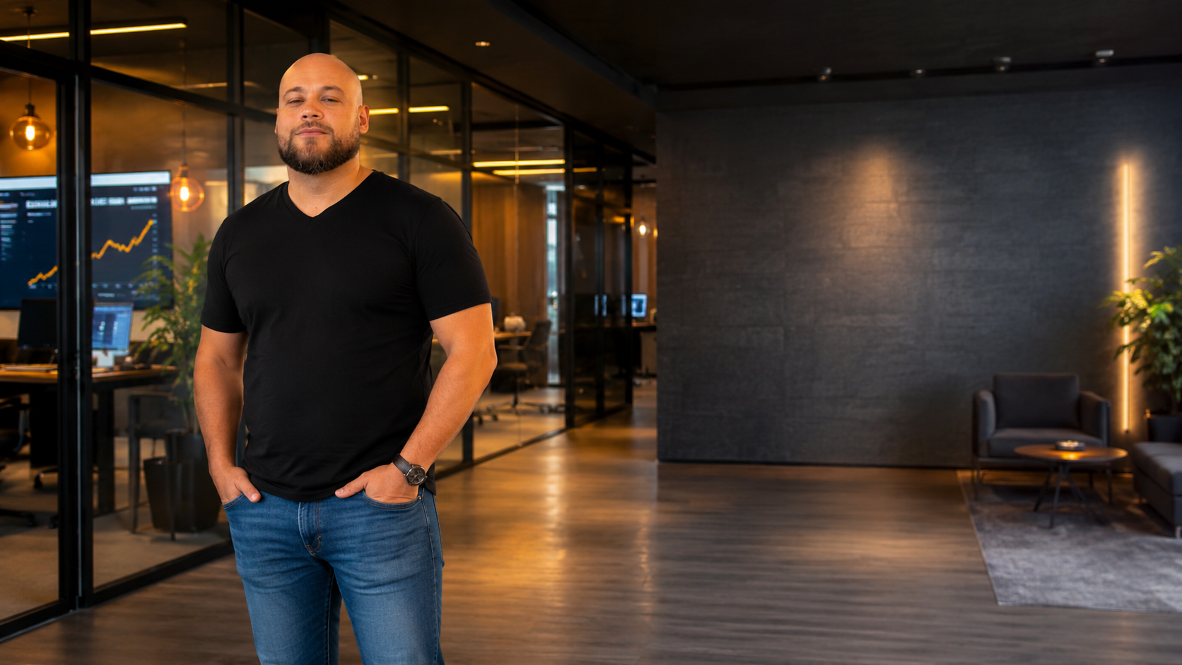 Nathan Batista em um ambiente de trabalho